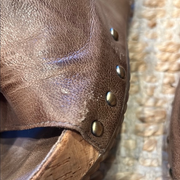 Antelope Brown Wedge Sandals - Picture 5 of 11